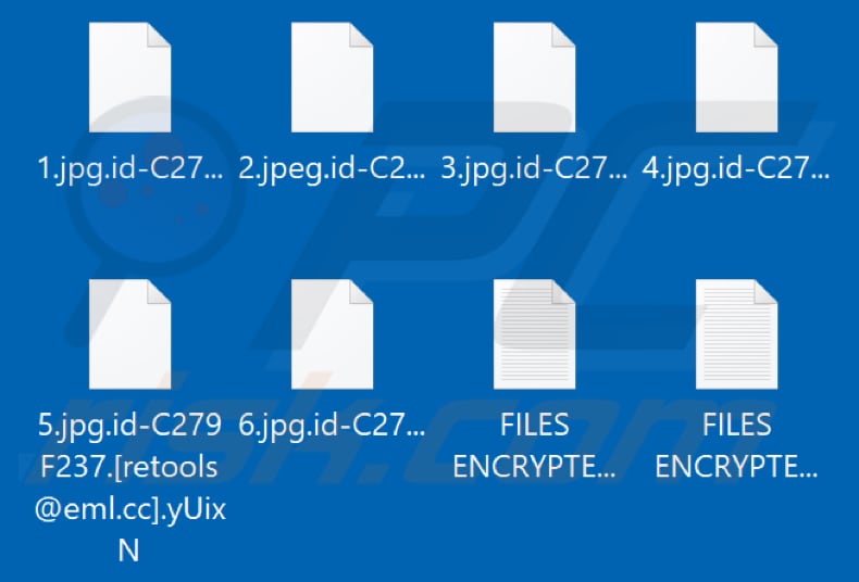 Bestanden die zijn versleuteld door yUixN ransomware (.yUixN extensie)