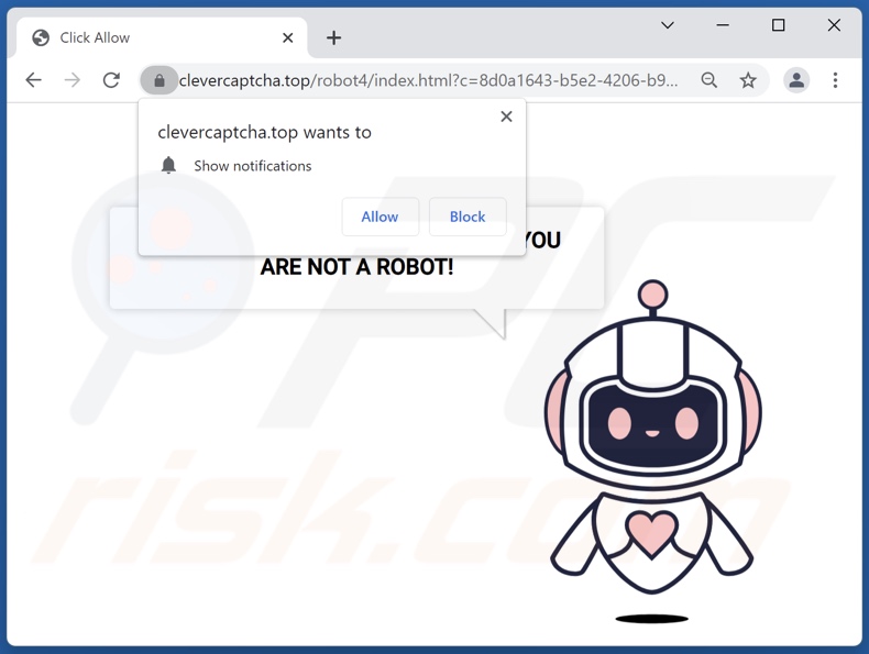 clevercaptcha[.]top pop-up doorverwijzingen