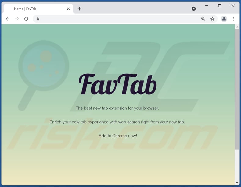 Website gebruikt om favtab.com browser hijacker te promoten