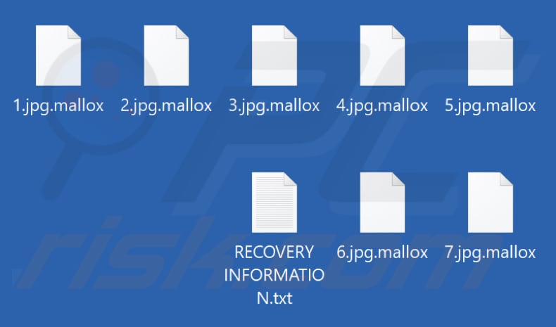 Bestanden versleuteld door de Mallox-ransomware (extensie .mallox)