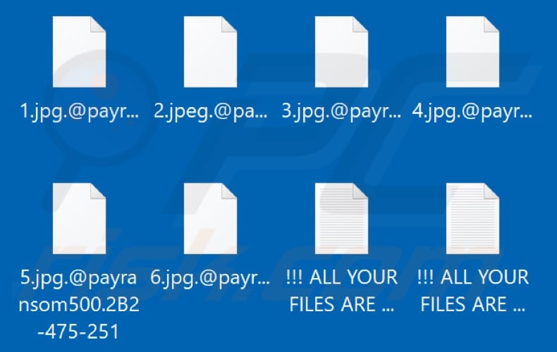 Bestanden versleuteld door Payransom500 ransomware (.@payransom500.[victim's_ID] extensie)