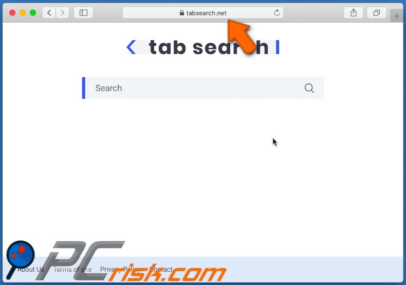 tabsearch.net stuurt door naar search.yahoo.com