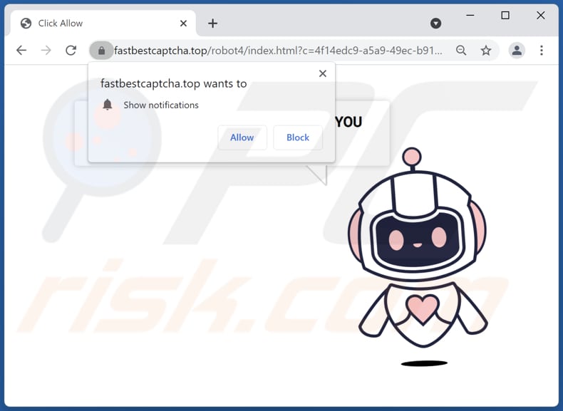 fastbestcaptcha[.]top pop-up doorverwijzingen