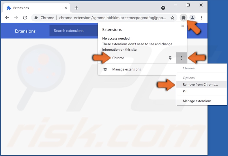 ginmule.xyz promo browser hijacker manual removal