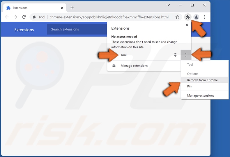 happyquokka.xyz promoting browser hijacker (Tool) handmatige verwijdering stappen