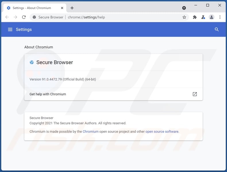 Secure Browser detailed info