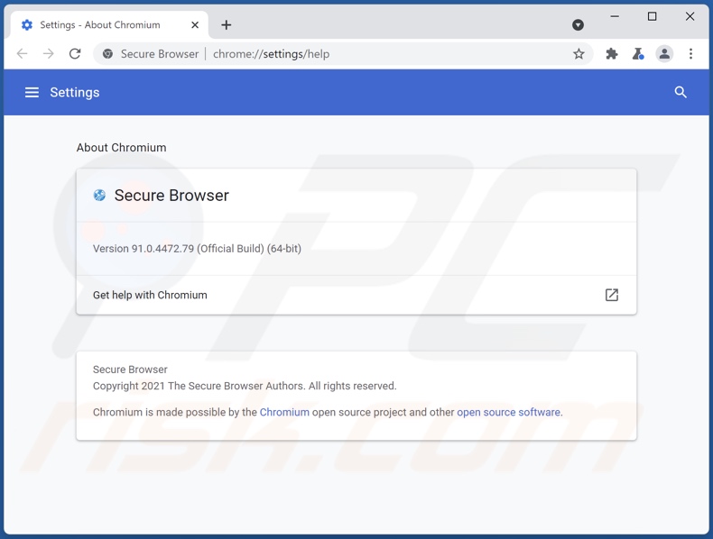 Secure Browser detailed info