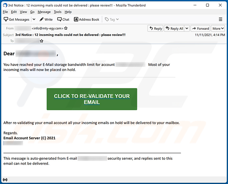 Mail delivery failure-thema spam (2021-11-12)