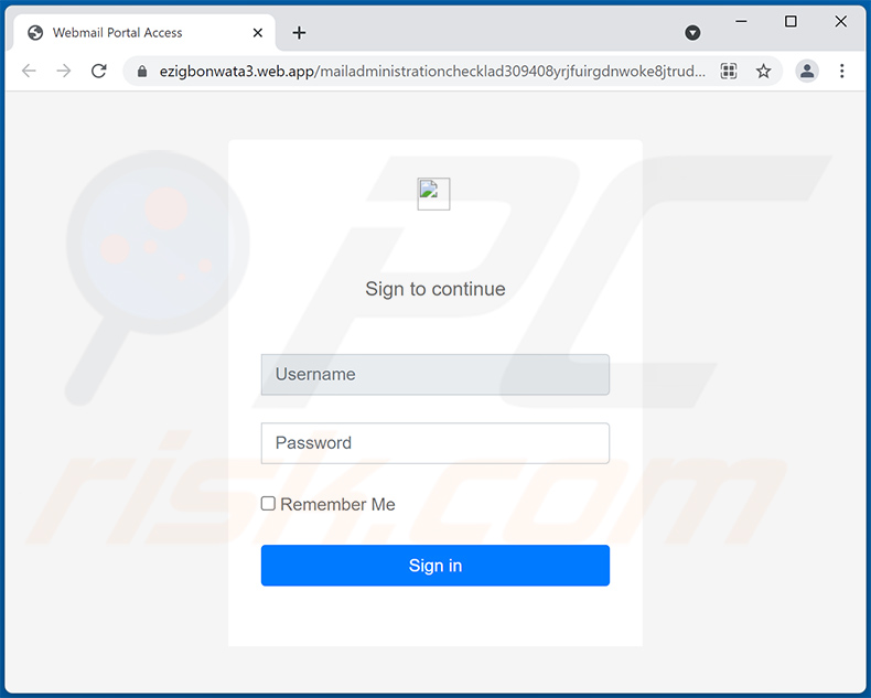 Phishing-site gepromoot via spam met als thema een mislukte e-mailbezorging (2021-11-12)