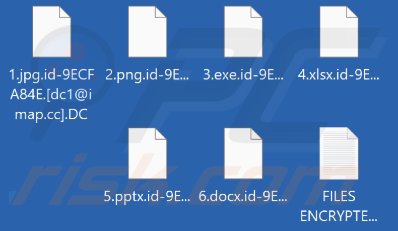 Bestanden versleuteld door DC ransomware (.DC extensie)
