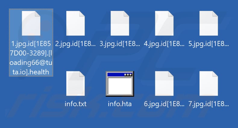 Bestanden die zijn versleuteld door Health ransomware (.health extensie)