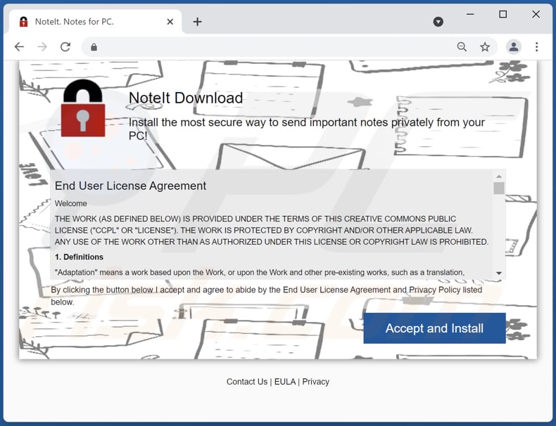noteit adware promoter