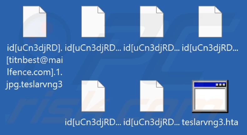 Bestanden die zijn versleuteld door TeslaRVNG3 ransomware (.teslarvng3 extensie)