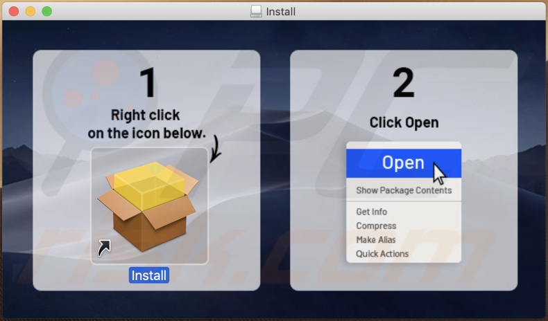 Misleidend installatieprogramma gebruikt om Bar1 New Tab browser hijacker te promoten (stap 1)