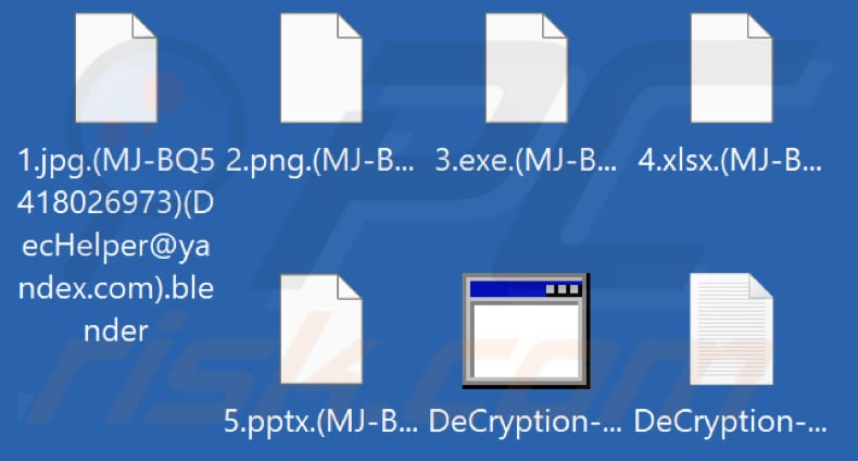 Bestanden versleuteld door Blender ransomware (.blender extensie)