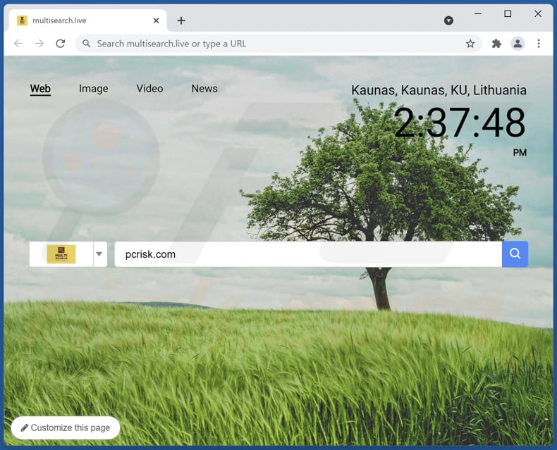 multisearch.live browser hijacker