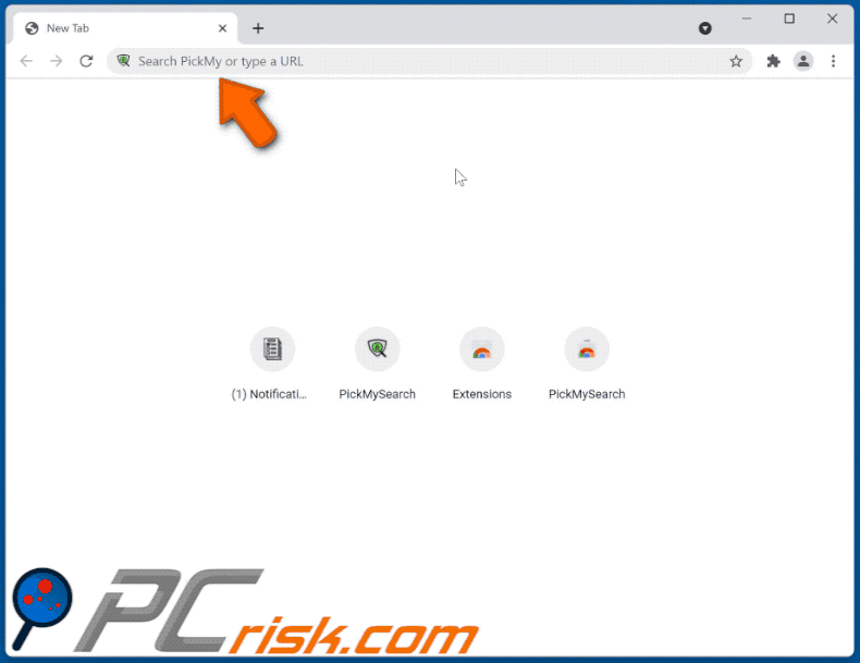 pickmysearch browser hijacker pickmysearch.com leidt om naar search.yahoo.com