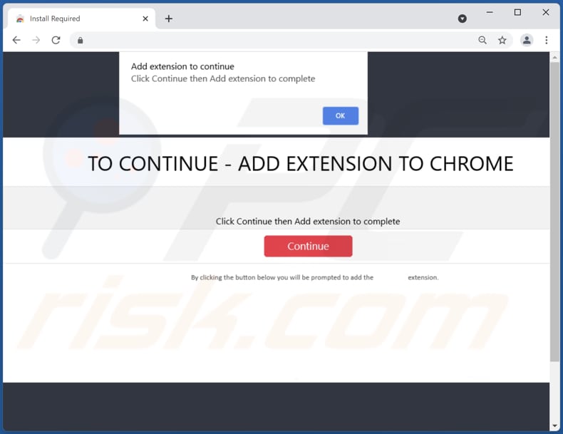 remain dark browser hijacker bedrieglijke downloadpagina