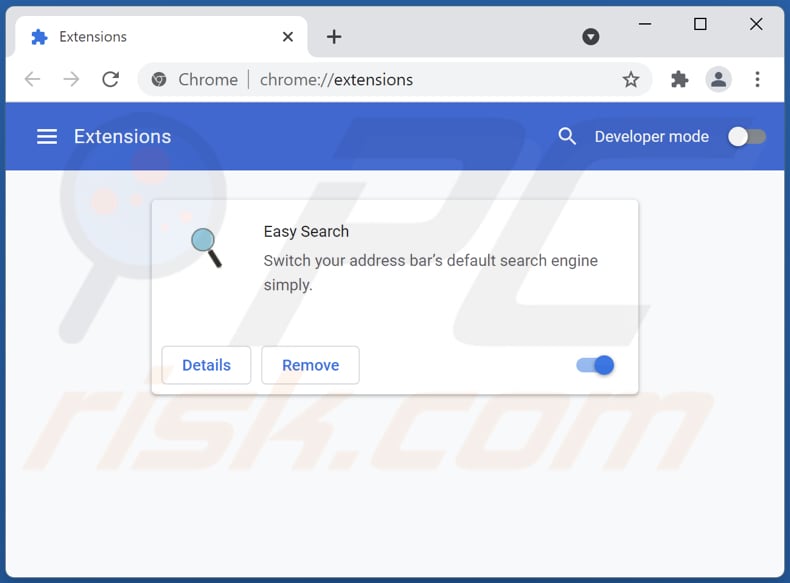 Verwijderen van searcheq.com gerelateerde Google Chrome extensies