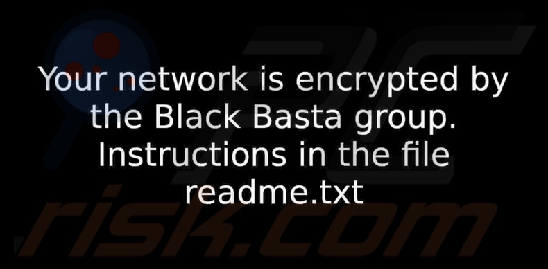 Black Basta ransomware bureaubladachtergrond