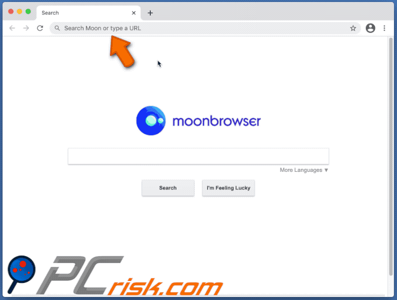 moon browser adware feed.moonbrowser.com leidt om naar google.com