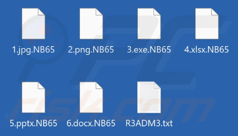 Bestanden versleuteld door NB65 ransomware (.NB65 extension)