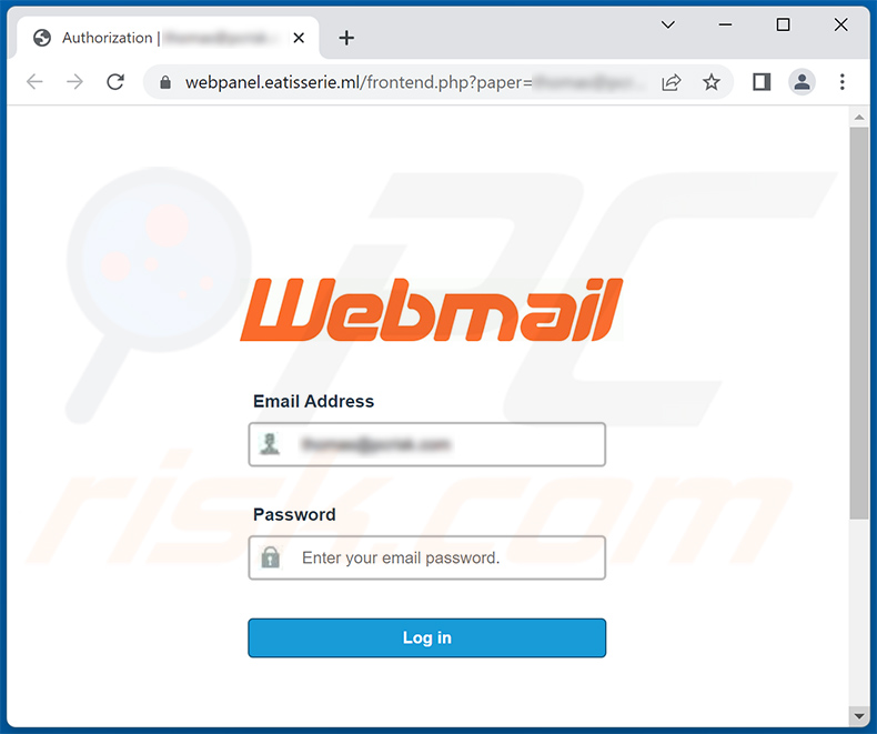 Phishing-site gepromoot via niet-bezorgde spam met e-mailthema (2022-04-26)