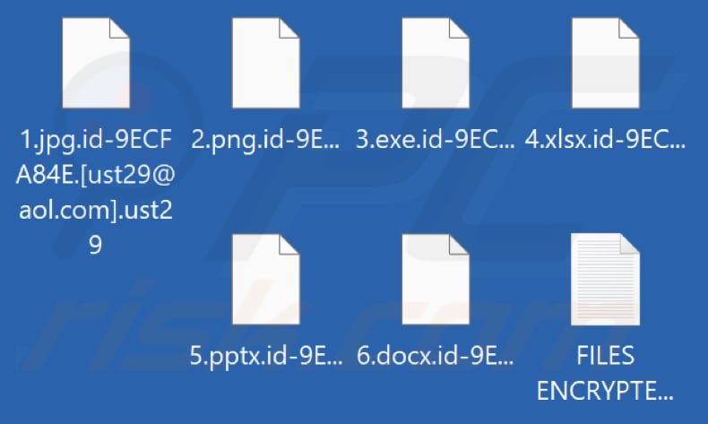 Bestanden die zijn versleuteld door Ust29 ransomware (.ust29 extensie)