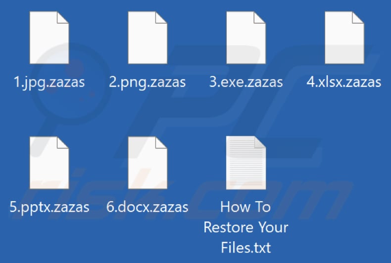 Bestanden die zijn versleuteld door Zazas ransomware (.zazas extensie)