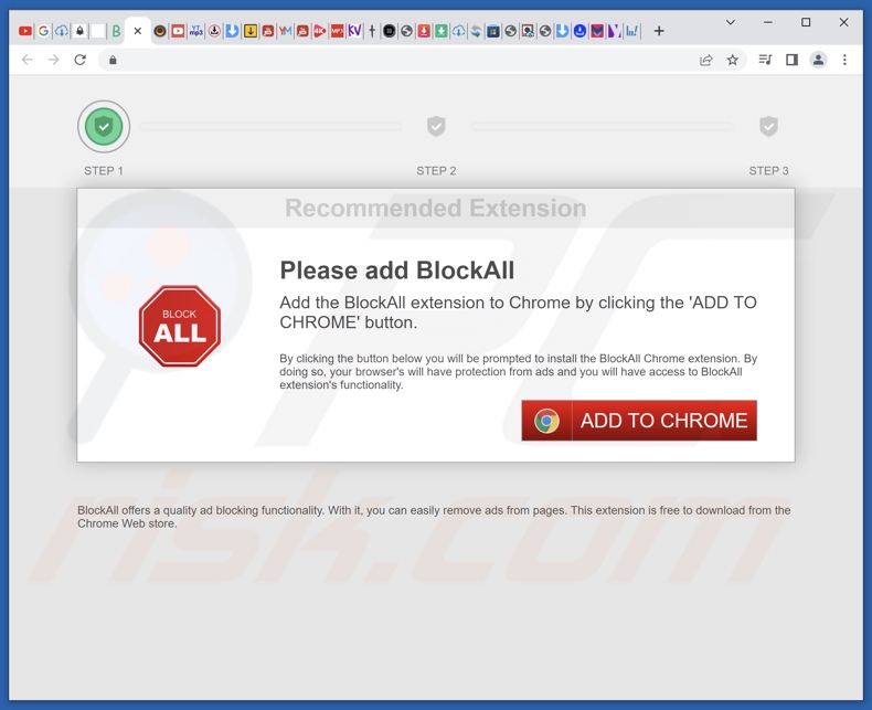 BlockAll - block ads adware die website promoot 2