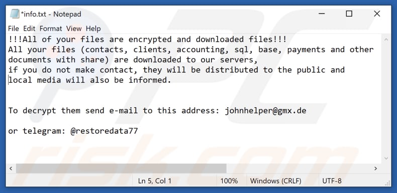 decoderen phobos ransomware losgeld nota txt-bestand