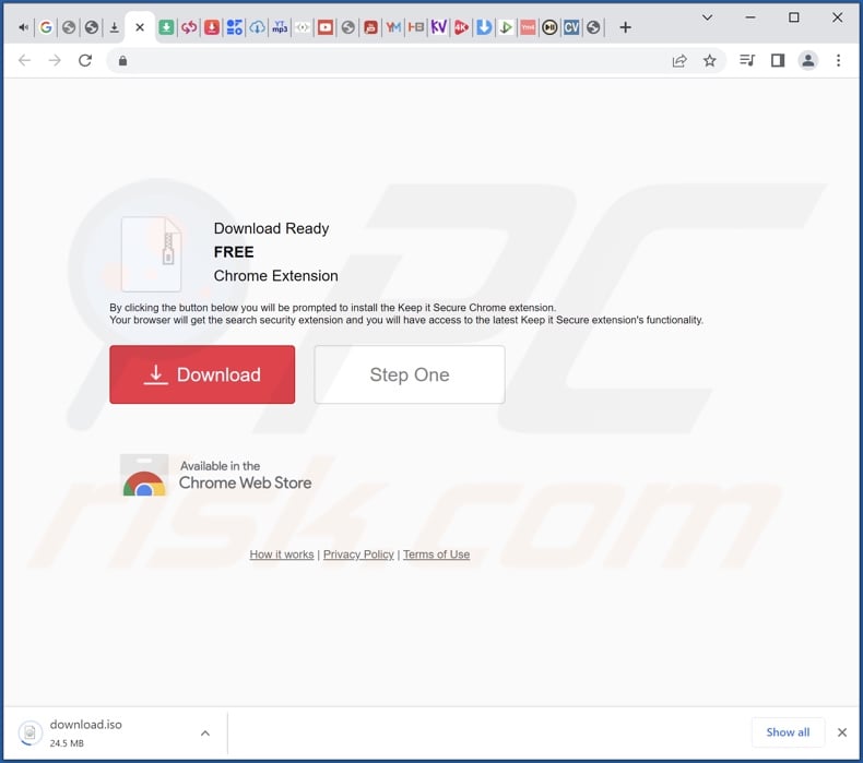 Website gebruikt om Keep It Smart browser hijacker te promoten