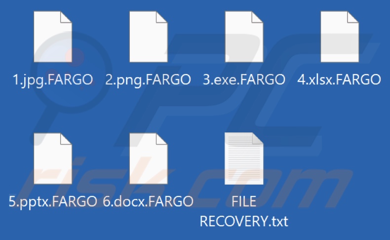 Files encrypted by FARGO ransomware (.FARGO extension)