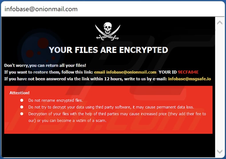 Info ransomware tekstbestand (Info.hta)