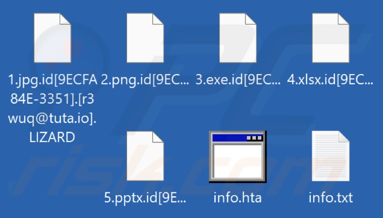 Bestanden die zijn versleuteld door LIZARD ransomware (.LIZARD extensie)