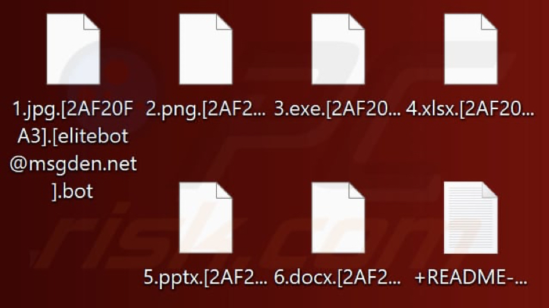 Bestanden versleuteld door ELITEBOT ransomware (.bot extensie)