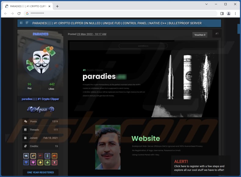 paradies clipper hacker forum