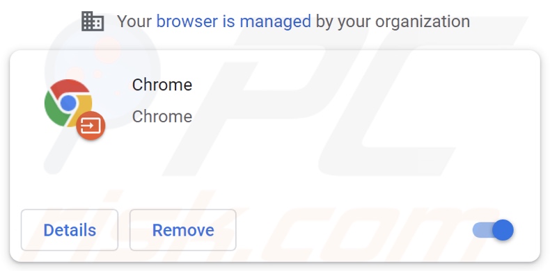 Fake Chrome extension