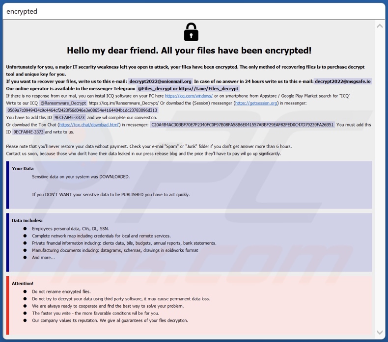 FLSCRYPT ransomware losgeld-eisend bericht (info.hta)