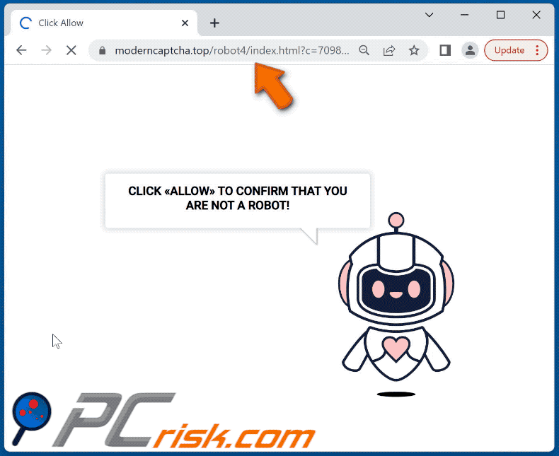 moderncaptcha[.]top website weergave (GIF)