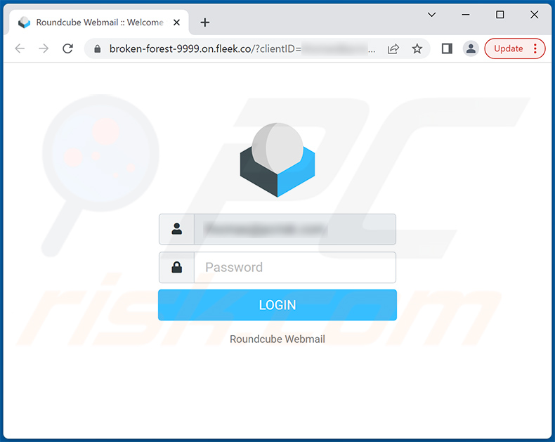 Phishing-site gepromoot met behulp van Unusual Sign-in Activity scam email