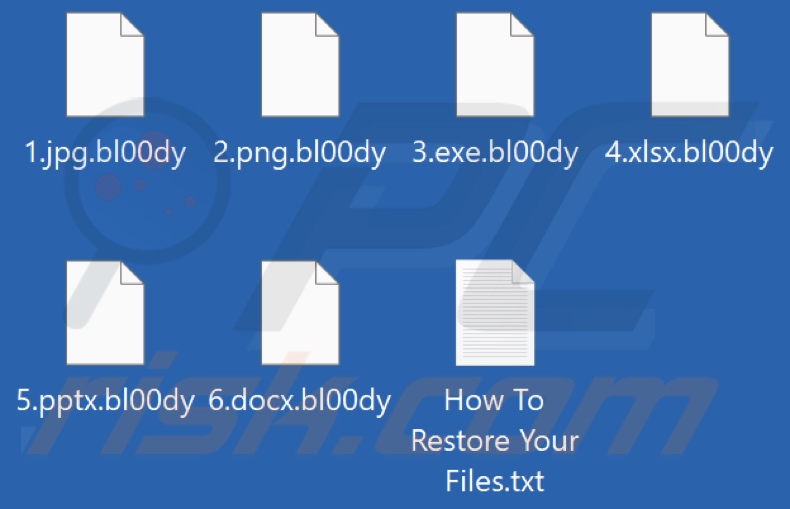 Bestanden versleuteld door Bl00dy ransomware (.bl00dy extensie)