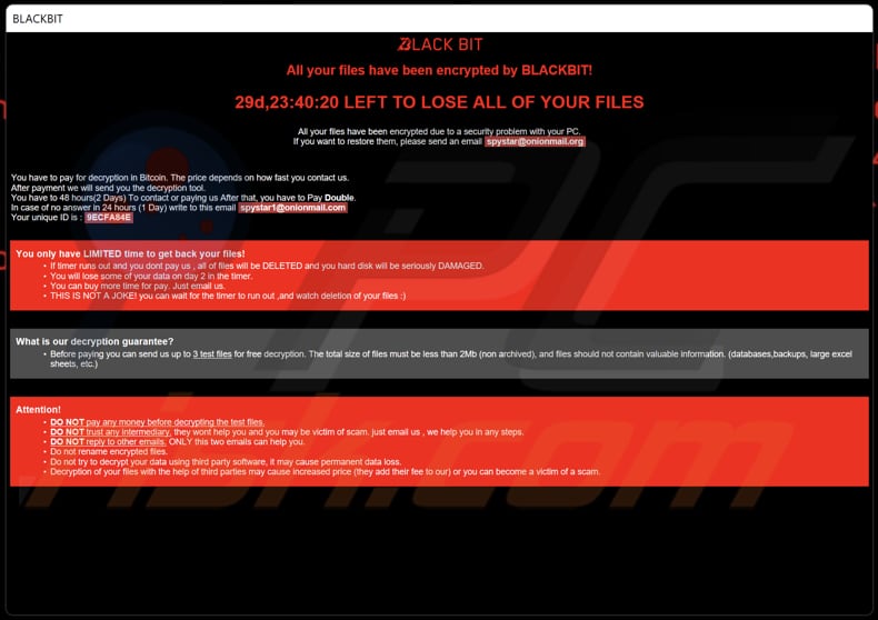 BlackBit ransomware HTA bestand (info.hta)