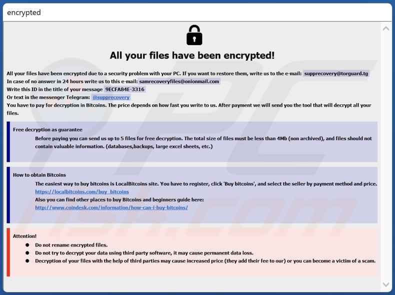 Duck ransomware HTA bestand (info.hta)