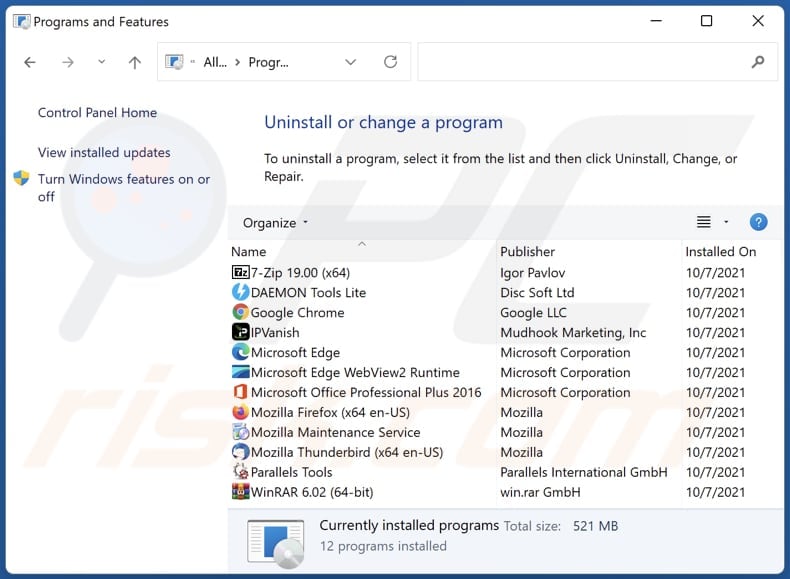Files Download Tool adware verwijderen via Control Panel