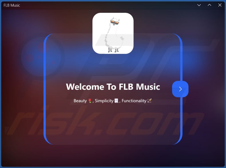 FLB Music adware gebruikersomgeving