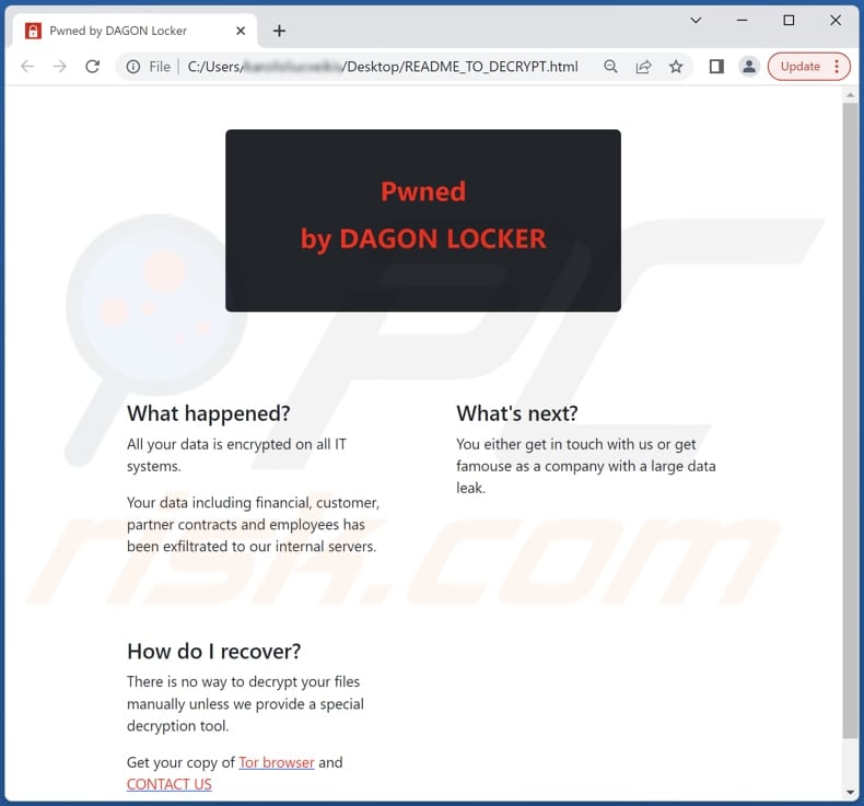 DAGON LOCKER ransomware html bestand (README_TO_DECRYPT.html)