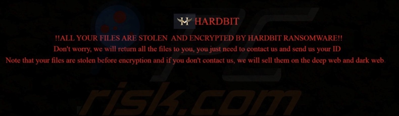 HARDBIT ransomware behang