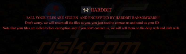 HARDBIT ransomware behang