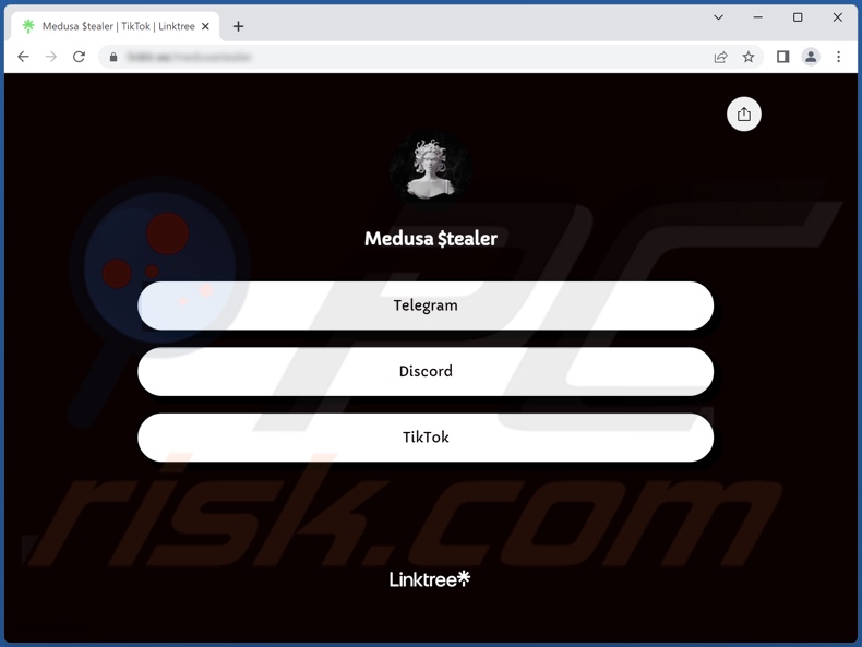 Medusa Stealer malware contactsite